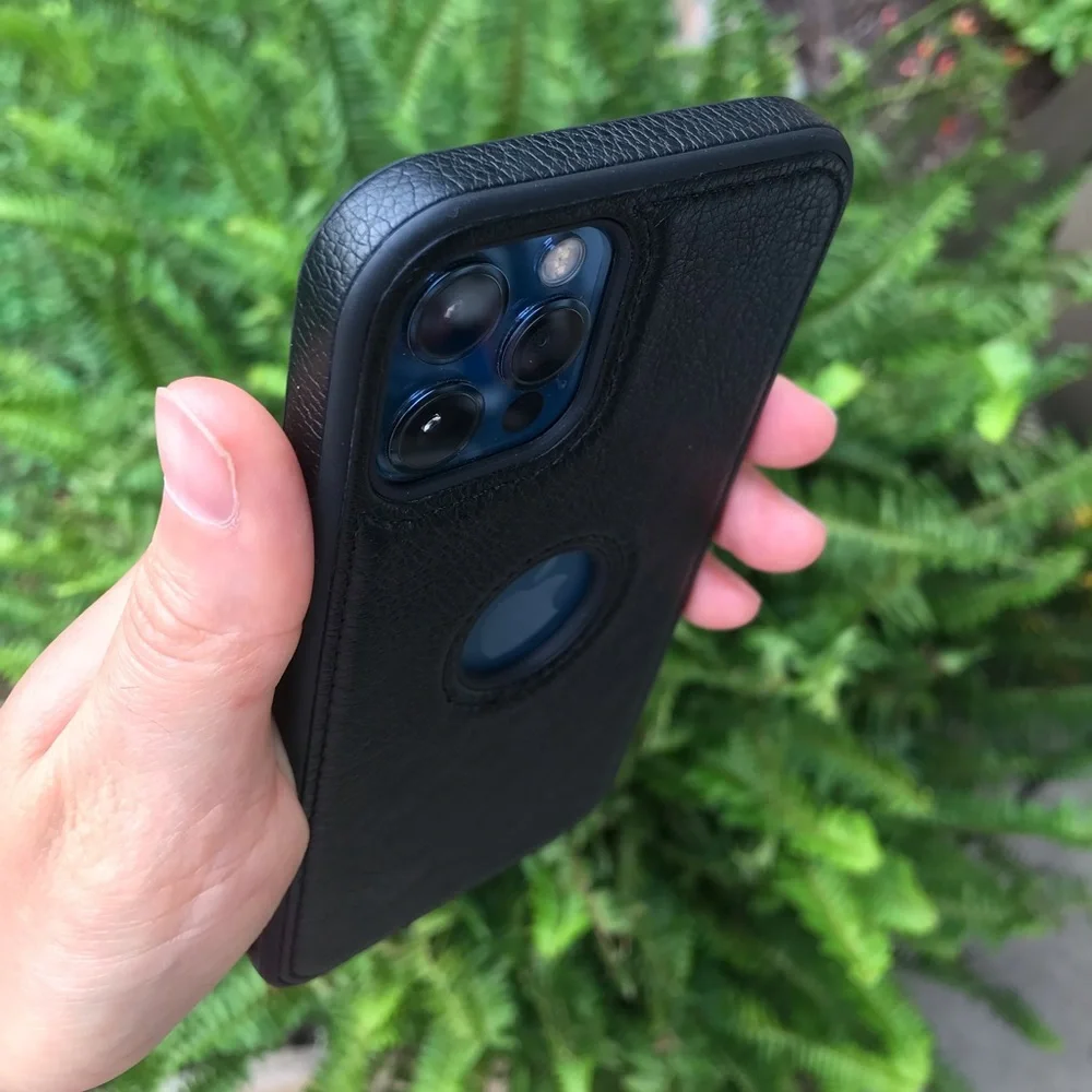 For iPhone 14,14 pro, 14 plus, 14 pro max phone case soft leather with stitching